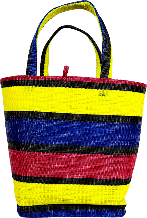 Handwoven Plastic Tote - Summer